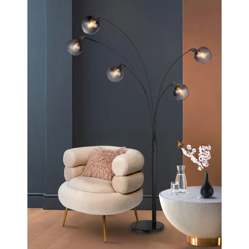 Stojanové svietidlo Globo 58228NBS 5x40W E27 230V IP20